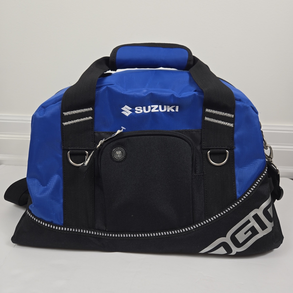 Suzuki OGIO Half Dome Blue Gym Duffel Bag 29.5L Adjustable Strap Media Pocket